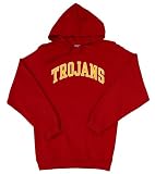 NCAA USC Trojans Classic Hooded Pullover Sweatshirt with Arch