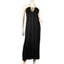 Sexy MidNight Black Sequined Plus Size Halter Dress