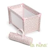 Lit parapluie pour poupée – Sofia fleurs roses