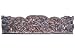 India Carvings Headboards Krishna with Gopis Carved Wood Wall Panel 72"
