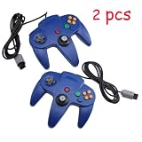 2X Game Controllers System for Nintendo 64 N64 - Blue