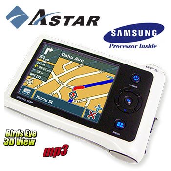 Astar NGPS-1135 GPS Navigation with Color TouchScreen