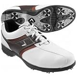 Callaway Mens Chev Comfort 2 Golf Shoes White/Brown/Tan 8 1/2