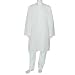 White Cotton Clothing Kurta Pajama for Meditation Size L Chest :44 (chgkp078)
