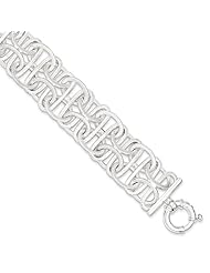 Sterling Silver Fancy Bracelet, Best Quality Free Gift Box Satisfaction Guaranteed