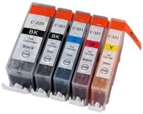 Inkcool 5 Pack Compatible INK CARTRIDGES for CANON Pixma MP560 Printer