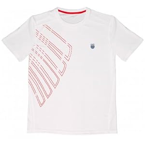 K-SWISS Bigshot II Men's Crew, White/Red, M