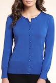 Scoop Neck Bobble Button Cardigan [T38-5267-S]