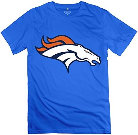 C-DIY Men's T Shirts Vintage Denver Broncos XL RoyalBlue