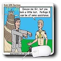 Rich Diesslins Funny KNOTS Scouting Cartoons - Knots Law - Courteous - Mouse Pads