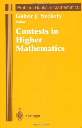 contests in higher mathematics miklos schweitzer competitions 1962 1991 problem books in mathematics