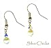 14K Gold Fresh Water Pearl & Swarovski Crystal Dangle Earrings