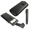 Leder-Etui H�lle f�r LG KP500 Cookie schwarz!