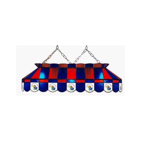 Kansas Jayhawks Pool Table Stained Glass Lamp