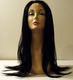 Lace front wig very long straight 24-26 inches long - Off Black