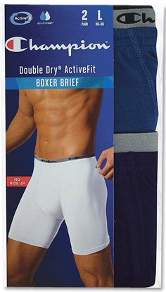 2-Pack Champion Double Dry ActiveFit Boxer Brief