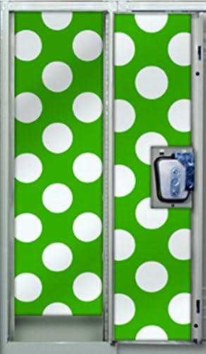Luv Ur Locker Wallpaper - Lime Green &amp; White Polka Dots