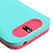 MyBat HTC One SV Rubberized Card Wallet Back Protector Cover - Retail Packaging - Teal/Pink