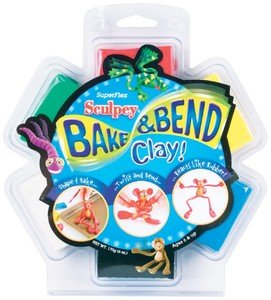 Childrens Toyshop  Toys : SCULPEY BAKE & BEND CLAY SETS-1 OUNCE 6/PKG