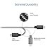 Inateck USB C Cable, 200CM/6.6Ft Type-C Cable with USB-C(USB 3.1) to USB-A(USB 2.0), for Nexus 6P, Nexus 5X, LG G5, OnePlus 2, Huawei P9 etc.- Black and Gray Nylon Braided