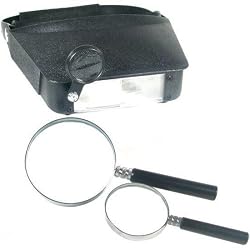 Headband Magnifier Visor 2 Magnifying Glasses Opti Tool
