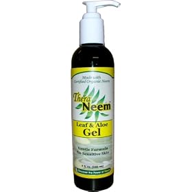 Organix South Thera Neem Leaf & Aloe Vera Gel for All Skin Types (Paraben Free) 8 oz