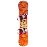 Emsco Freeride 130 Orange Skull Blem Plastic Snowboard 2012