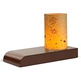 Yumeya Windlicht Asanoha aus Massivholz, Glasund Japanpapiervon "Yumeya"
