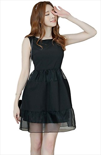 (フムフム) fumu fumu ２次会 ドレス ブラック ( 二次会 パーティードレス ) ノースリ