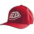 Troy Lee Designs Always Men's Flexfit Fashion Hat w/ Free B&F Heart Sticker Bundle - Red