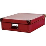 Cargo Naturals Stationery Box, Red Spice, 3-3/4 by 12-1/2 by 10-1/2-Inch