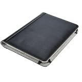M-Edge GO! Genuine Leather Kindle Jacket with Hinge (Fits 6" Display, Latest Generation Kindle), Smooth Black