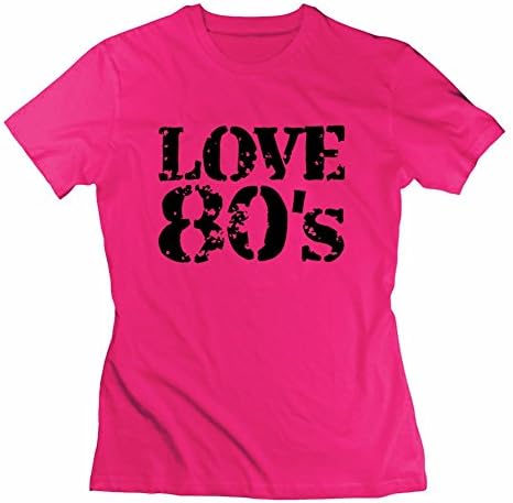 Love 80s Logo Hommcbr Tee Casual Women Diatinguish Pink