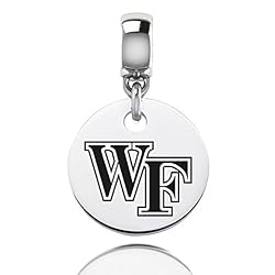 Wake Forest Demon Deacons Round Drop Charm Fits All Pandora Style Bracelets