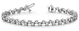 41MnM1E3X3L. SL160  14k White & Yellow Gold, Zig Zag Diamond Bracelet, 4.99 ct. (Color: GH, Clarity: VS)