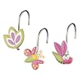 Bugs and Leaves Shower Curtain Hooks