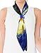 Dahlia Women's 100% Luxury Square Silk Scarf - Van Gogh's Painting Collection