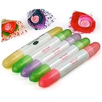 SODIAL- 5 X Nail Art Acetone Polish Makeup Corrector Remover Pen + 15 Changeable Tips-Pack of 5