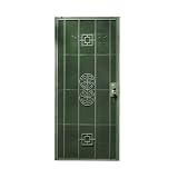 Leslie Locke 52136X80G Prosperity 36-Inch-by-80-Inch Security Storm Door, Green