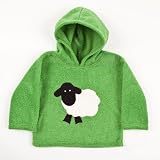 FHA10 'CozyBear' Fleece Hoody Tops with Sheep in Sailing Blue (1 - 2 Years)