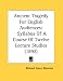 Books : Ancient Tragedy For English Audiences: Syllabus Of A Course Of Twelve Lecture Studies (1892)