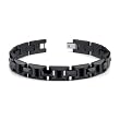 Black Ceramic H Style Link Bracelet for Men