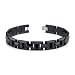Black Ceramic H Style Link Bracelet for Men