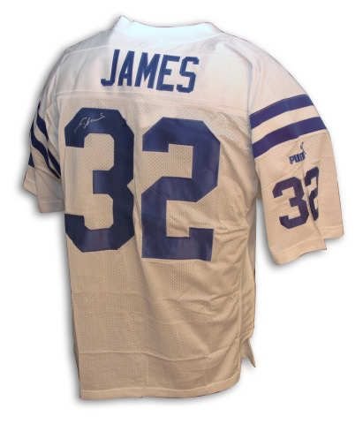 Autographed Edgerrin James Indianapolis Colts Authentic Nfl Puma White Jersey