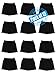 Men's 12 Pack Knit Cotton Jersey Boxer Sleep Shorts
