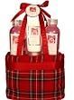 7116 Morgan Avery Rose Bath and Body Plaid Tote Bag Gift Set