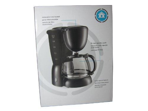 Coffeemaker - 10-Cup Drip Coffeemaker - Black