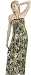 The Olian Knot Shirred Front Maxi Print