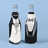 Bride and Groom Wedding Dress Bridal Beer Bottle Insulators