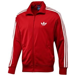 Adidas Adi Firebird Track Top Mens X46179 Style: X46179-RED / WHITE Size: L